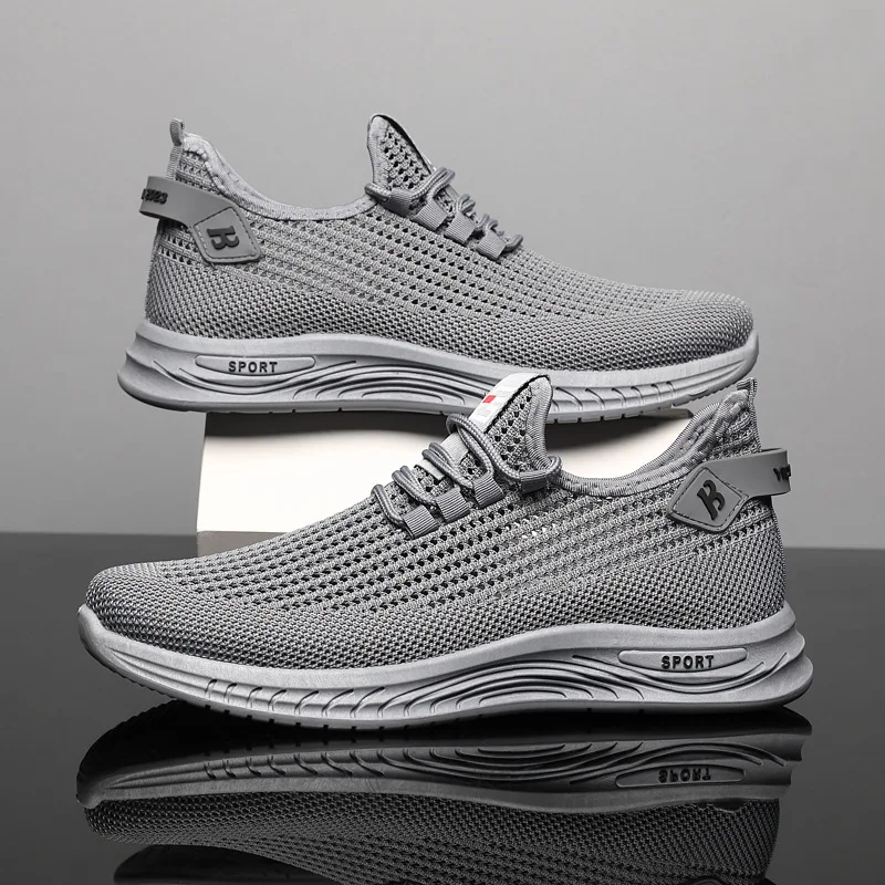 Men Mesh Knit Running Sneakers - Shock Absorbing Gym Trainers review and price