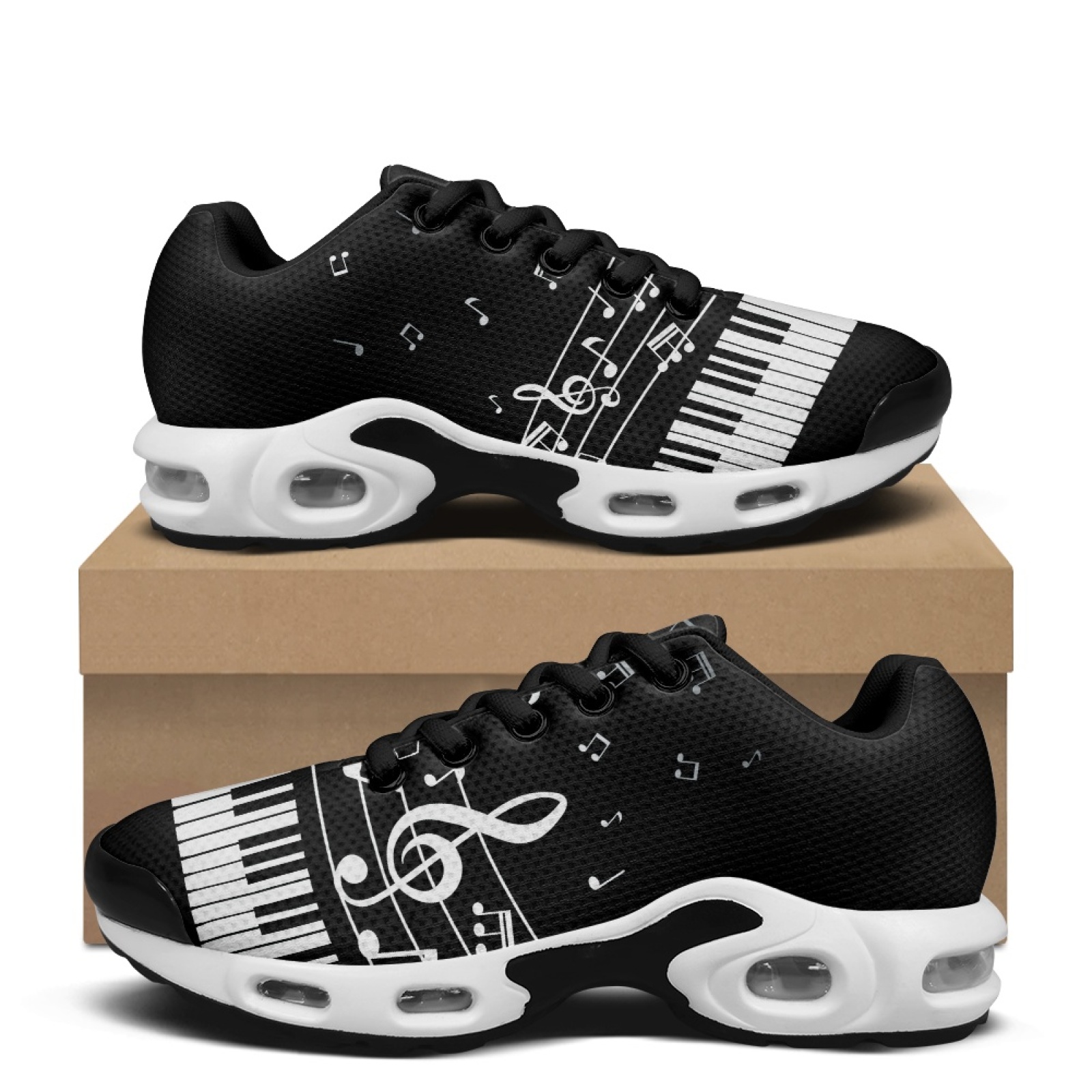 PENSTROLL Piano Music Notes Mo - Air Cushion Jogger Shoes Men review and price